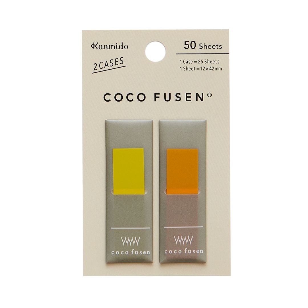 Colourful Sticky Notes Coco Fusen - Mustard M - Kanmido