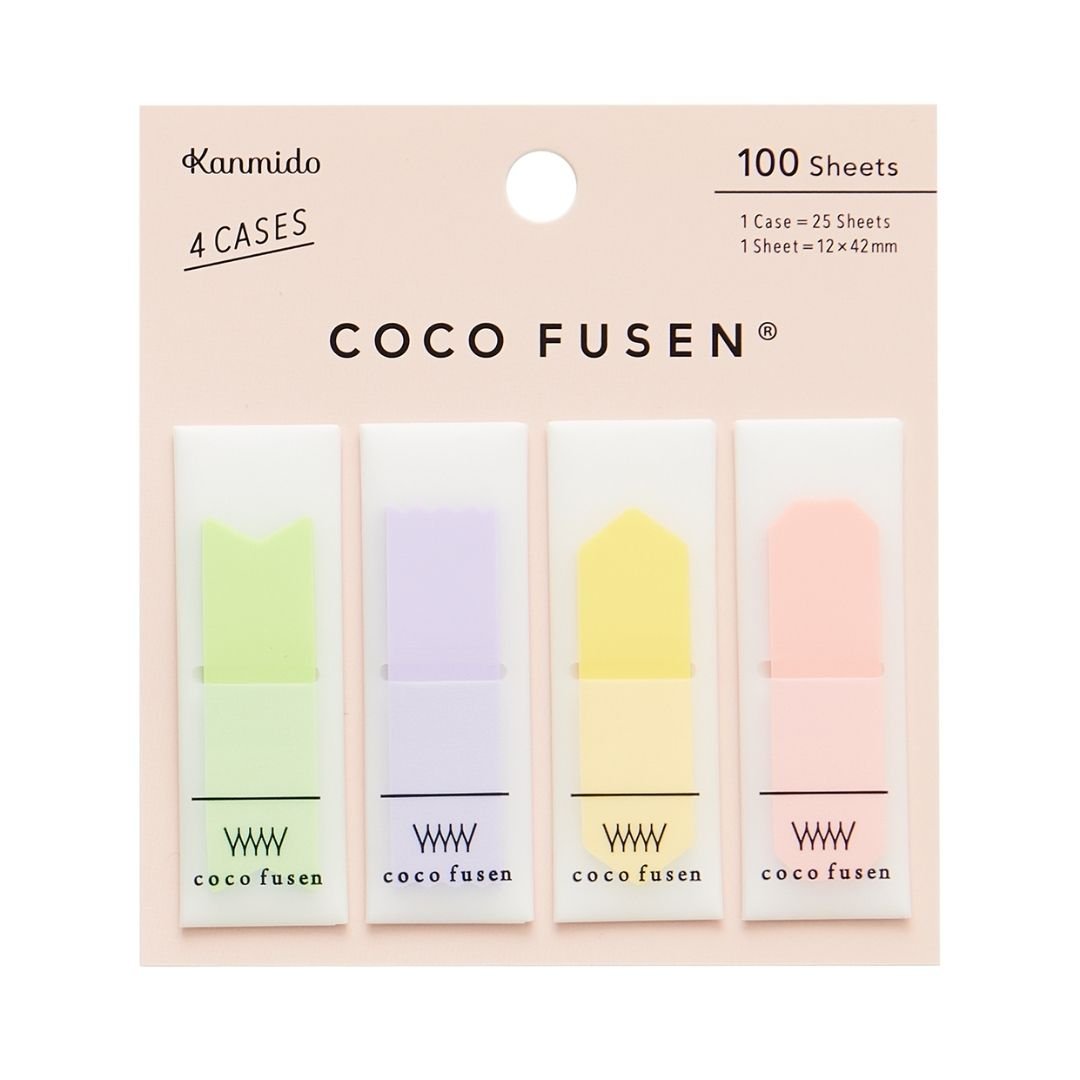 Colourful Sticky Notes Coco Fusen - Pastel M - Kanmido