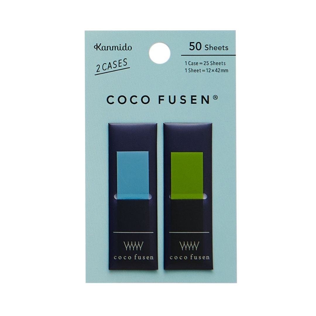 Colourful Sticky Notes Coco Fusen - Smoke Blue M - Kanmido