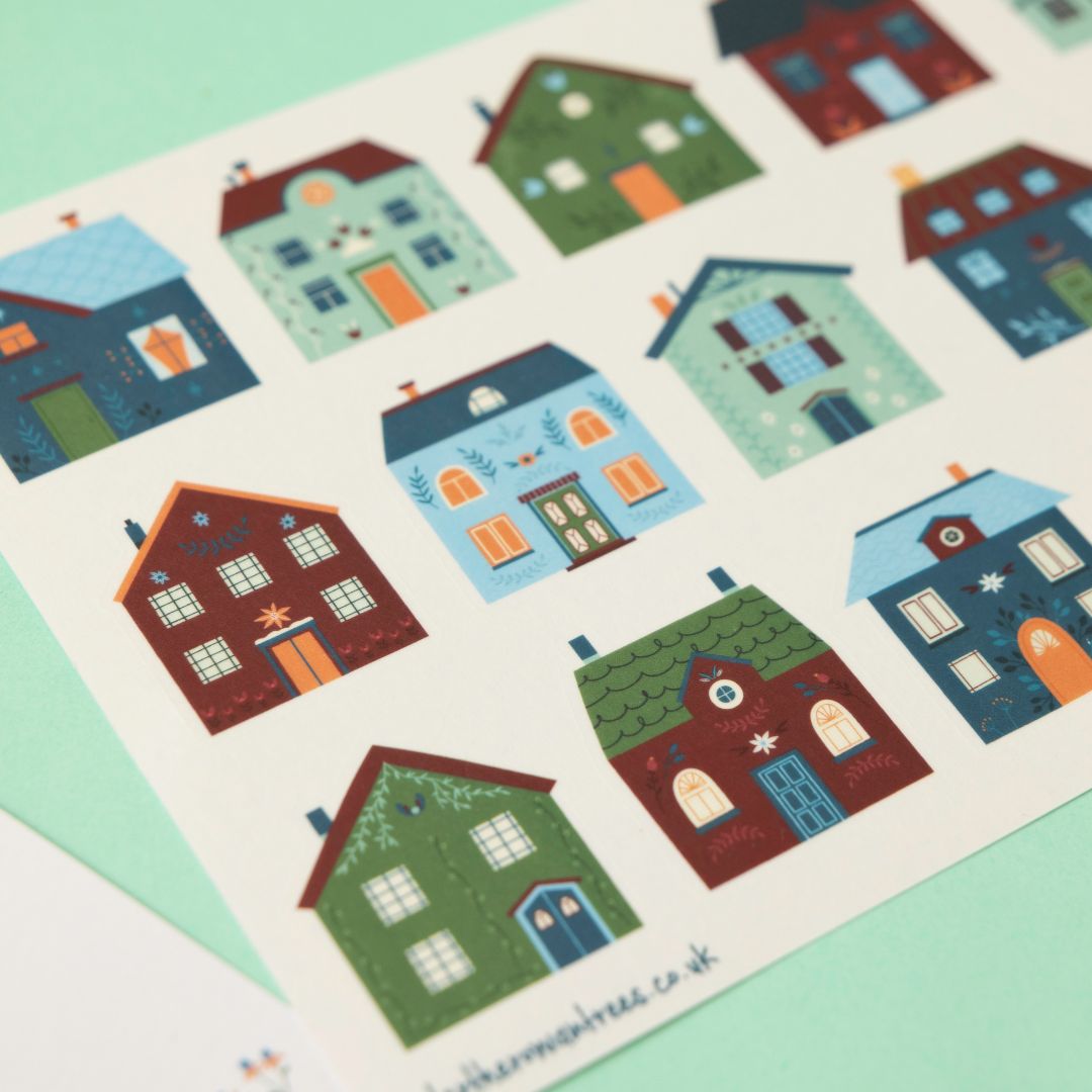 Cosy Abodes Sticker Sheets - Under the Rowan Trees