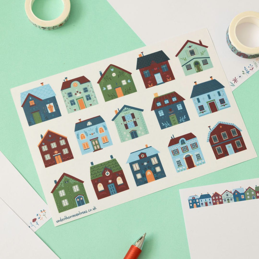 Cosy Abodes Sticker Sheets - Under the Rowan Trees