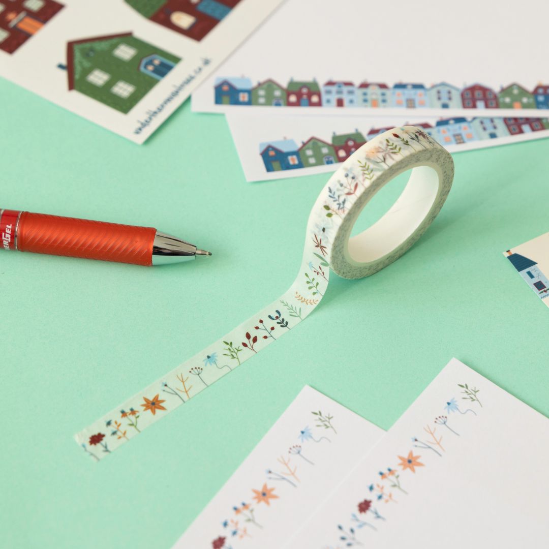 Cosy Abodes Washi Tape - Floral - Under the Rowan Trees