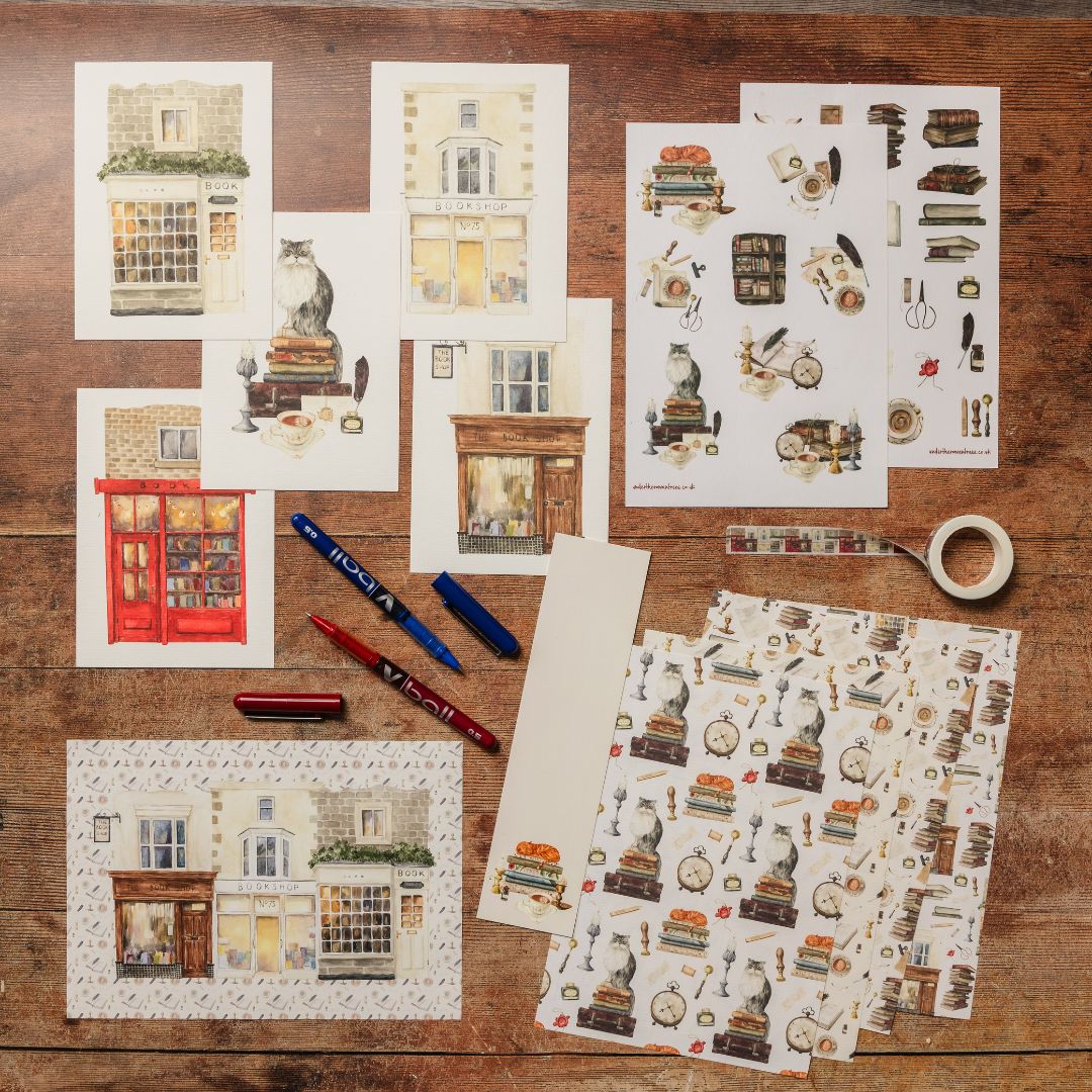 Cosy Bookshop Stationery Rowan Berry Box - Under the Rowan Trees