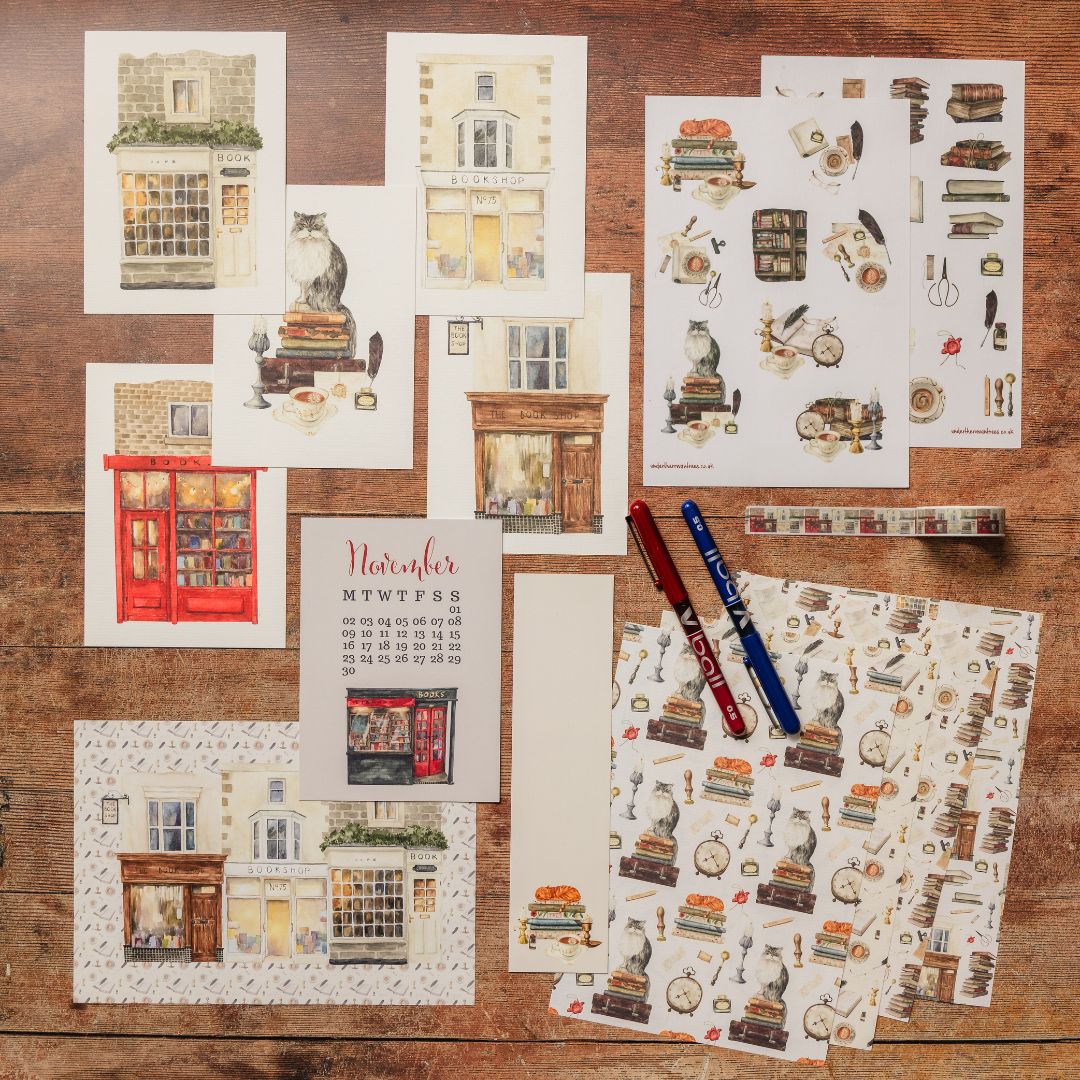 Cosy Bookshop Stationery Rowan Berry Box - Under the Rowan Trees