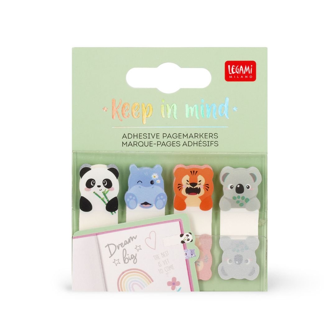 Cute Animals - Keep in Mind - Adhesive Page Markers - Legami - Under the Rowan Trees