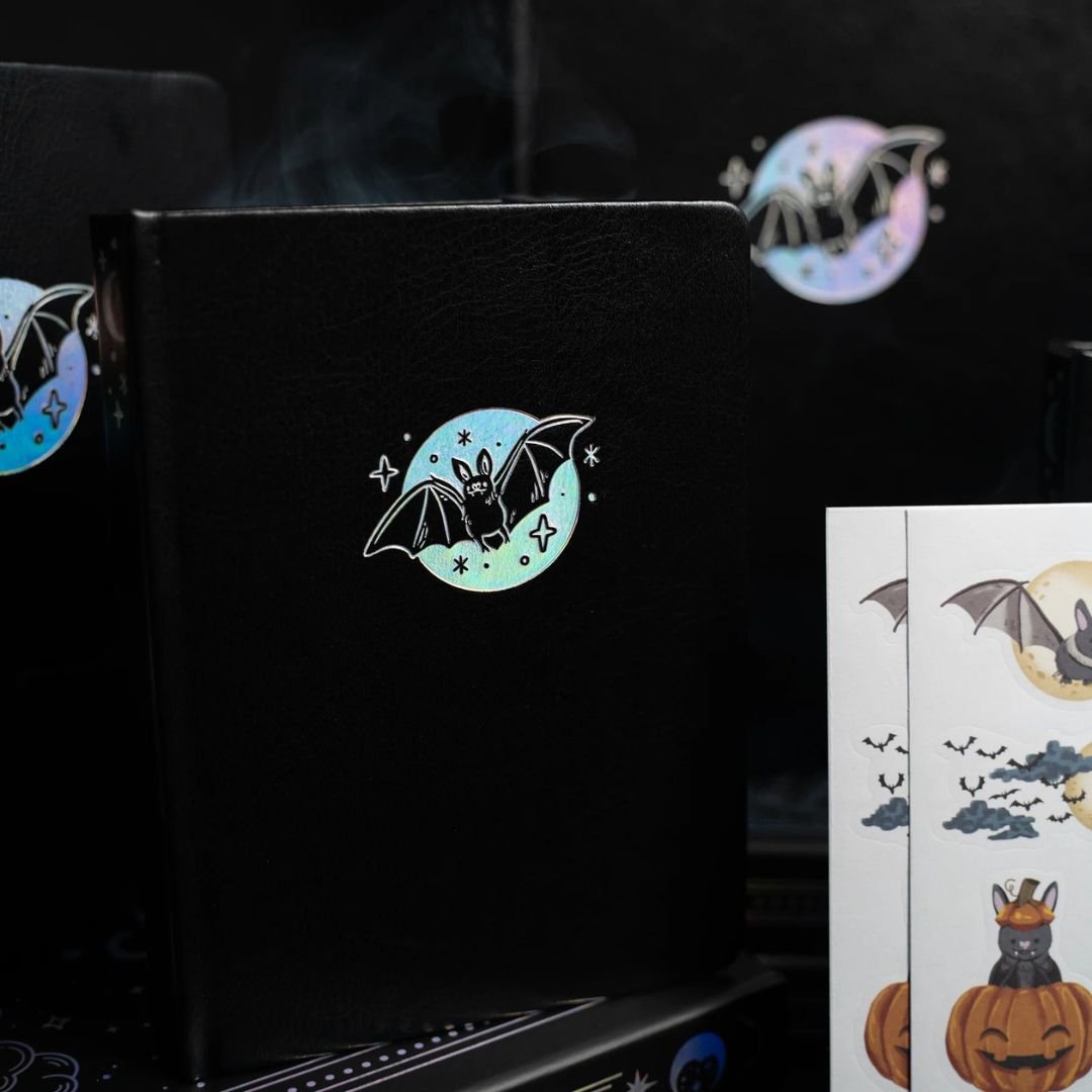 Cute Bat Dot Grid Journal - Archer & Olive - A5 - Archer & Olive