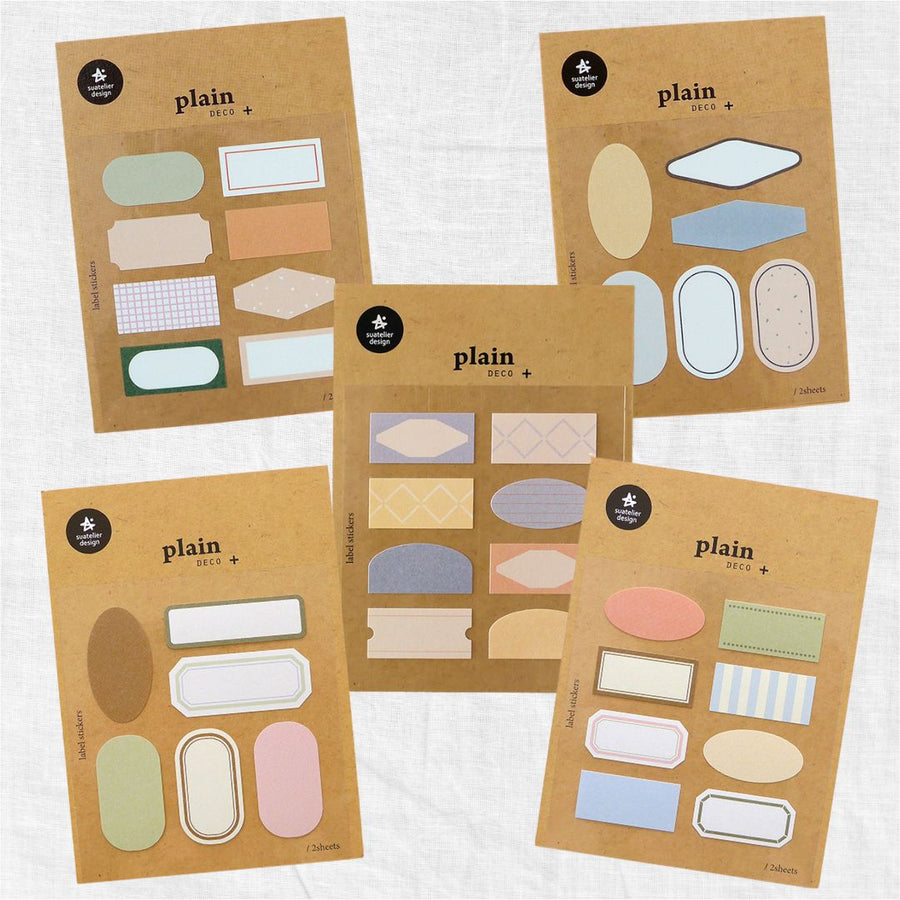Cute Labels Suatelier Stickers - Plain Suatelier