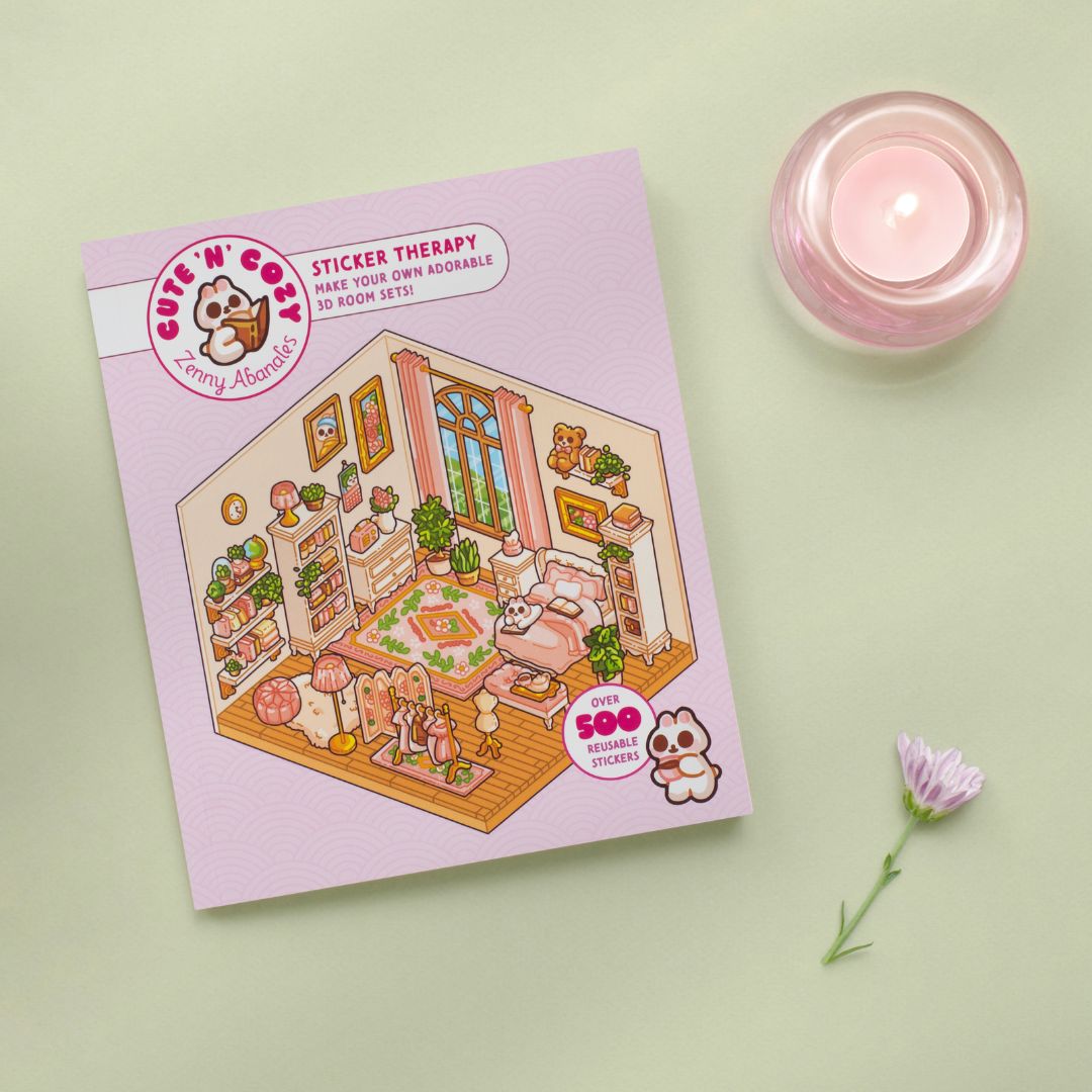 Cute n Cozy Sticker Therapy Book - Skittledog