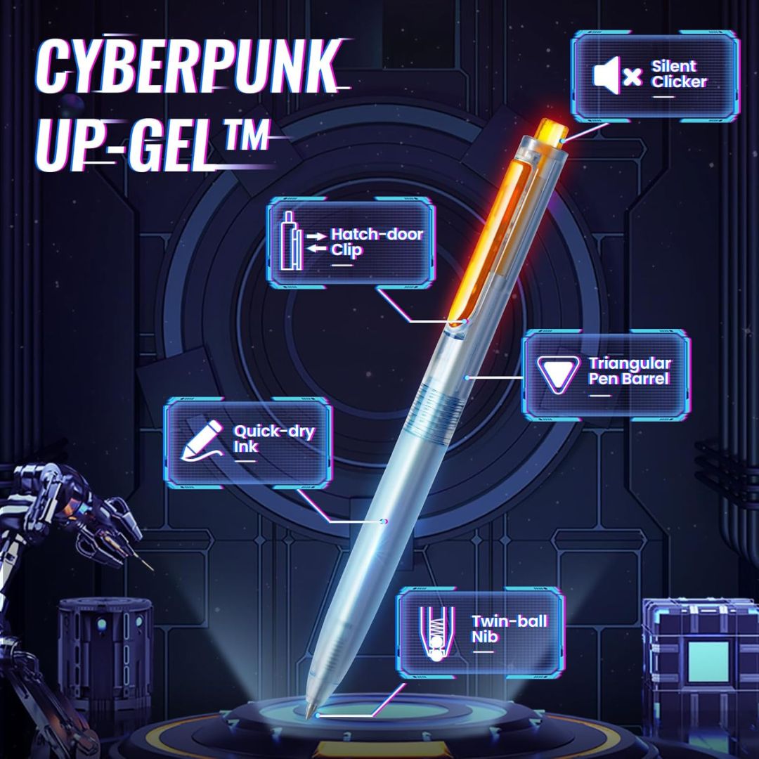 Cyberpunk Space - up Gel Pens Set of 4 - Writech - Writech