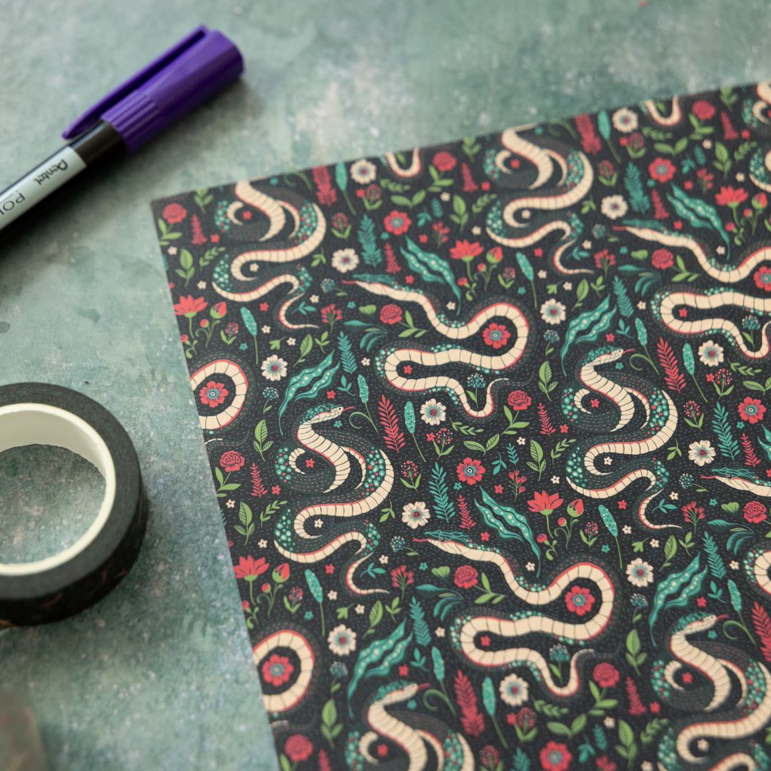 Dark Bloom Scrapbook Papers - Under the Rowan Trees