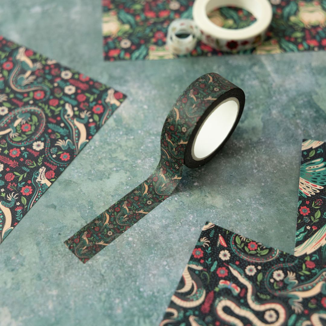 Dark Bloom Washi Tapes - 15mm - Under the Rowan Trees
