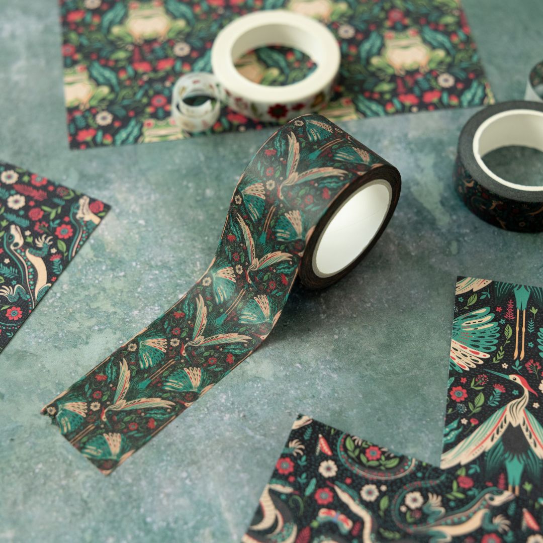 Dark Bloom Washi Tapes - 30mm - Under the Rowan Trees