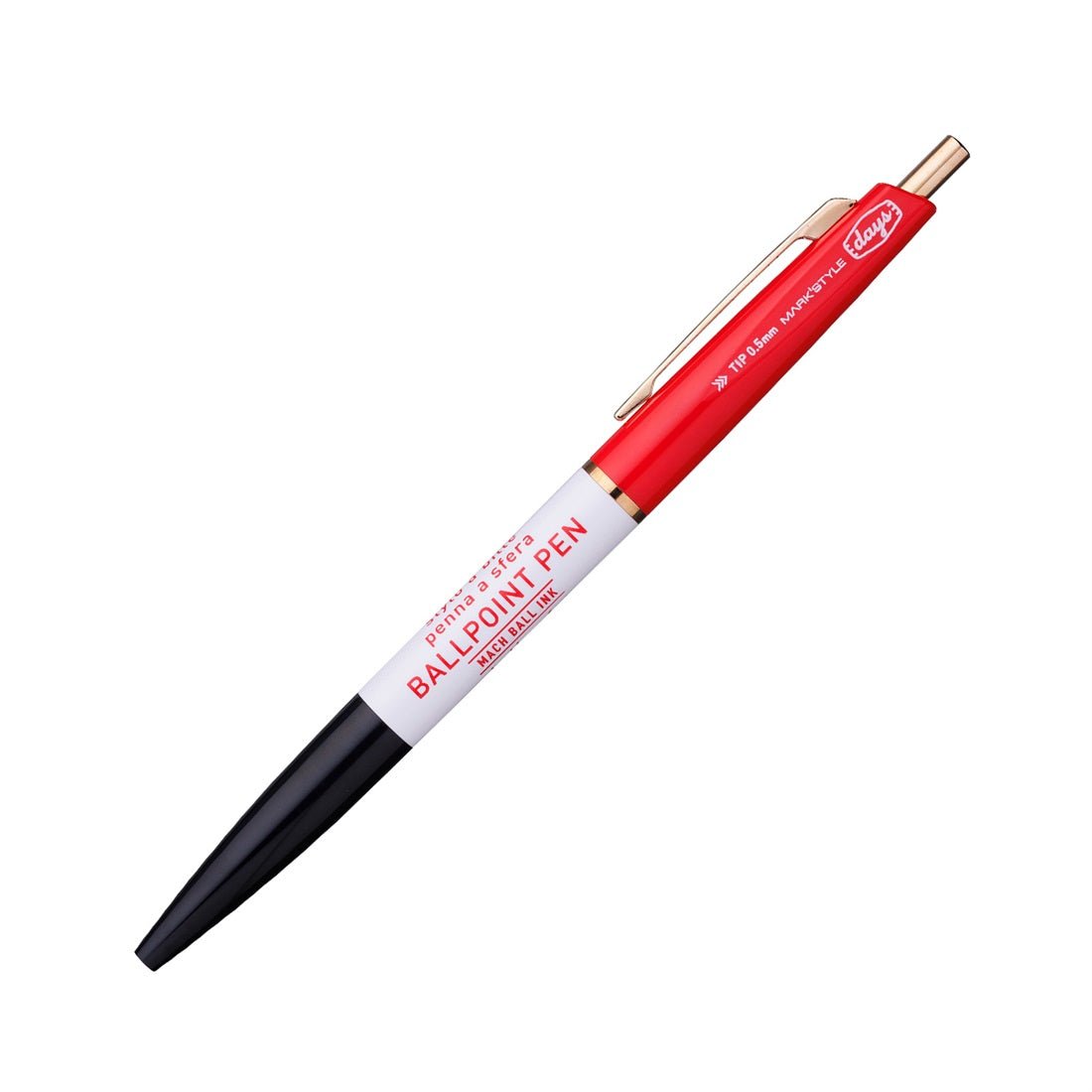 Days 3 Section Ballpoint Pens - Mark's Tokyo - Black Red - Mark's Inc.
