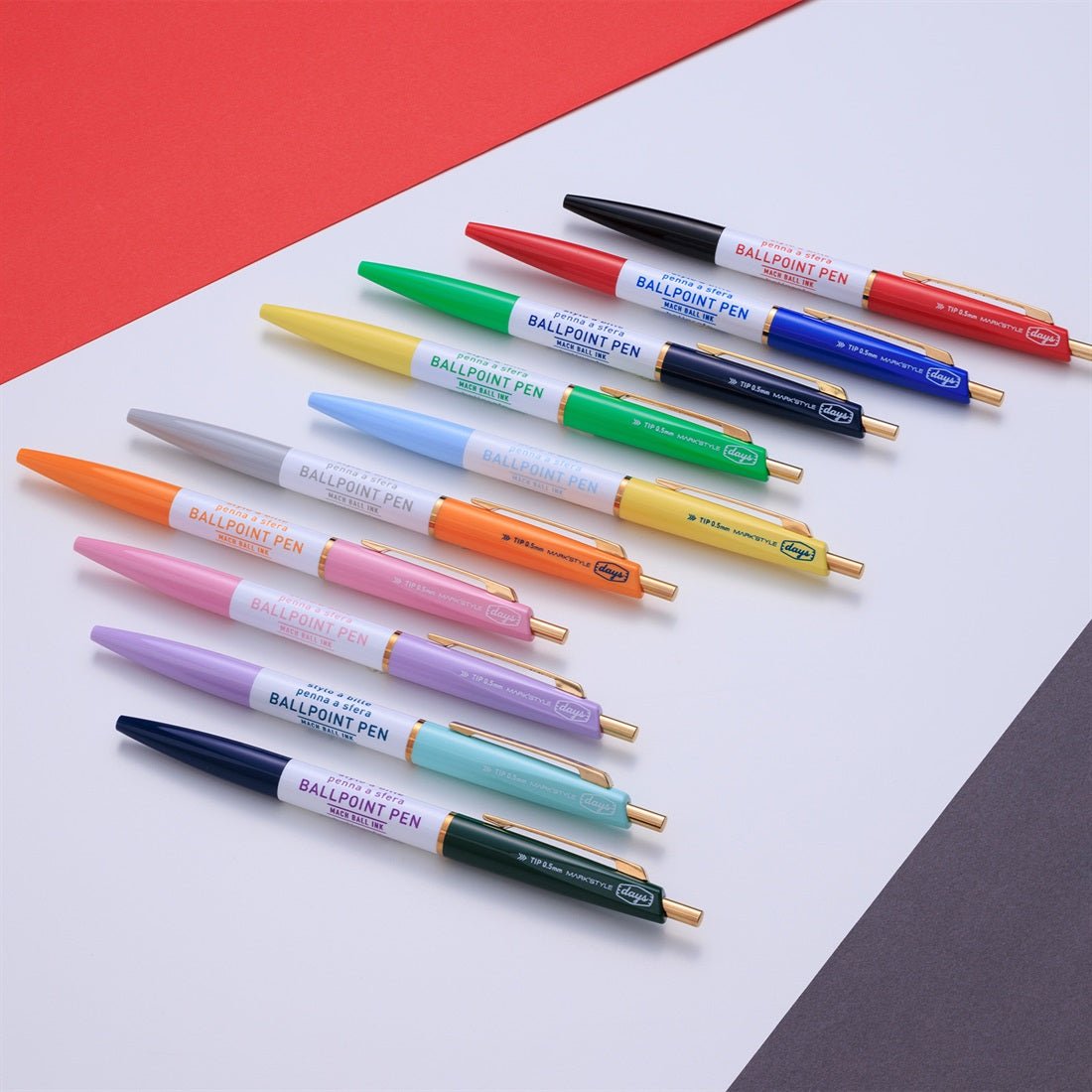 Days 3 Section Ballpoint Pens Mark style Japanese Stationery days-3-section-ballpoint-pens-mark-style-japanese-stationery
