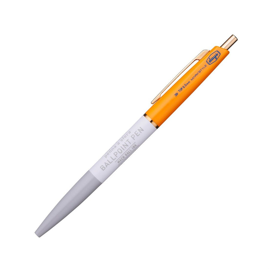 Days 3 Section Ballpoint Pens - Mark's Tokyo - Grey Orange - Mark's Inc.