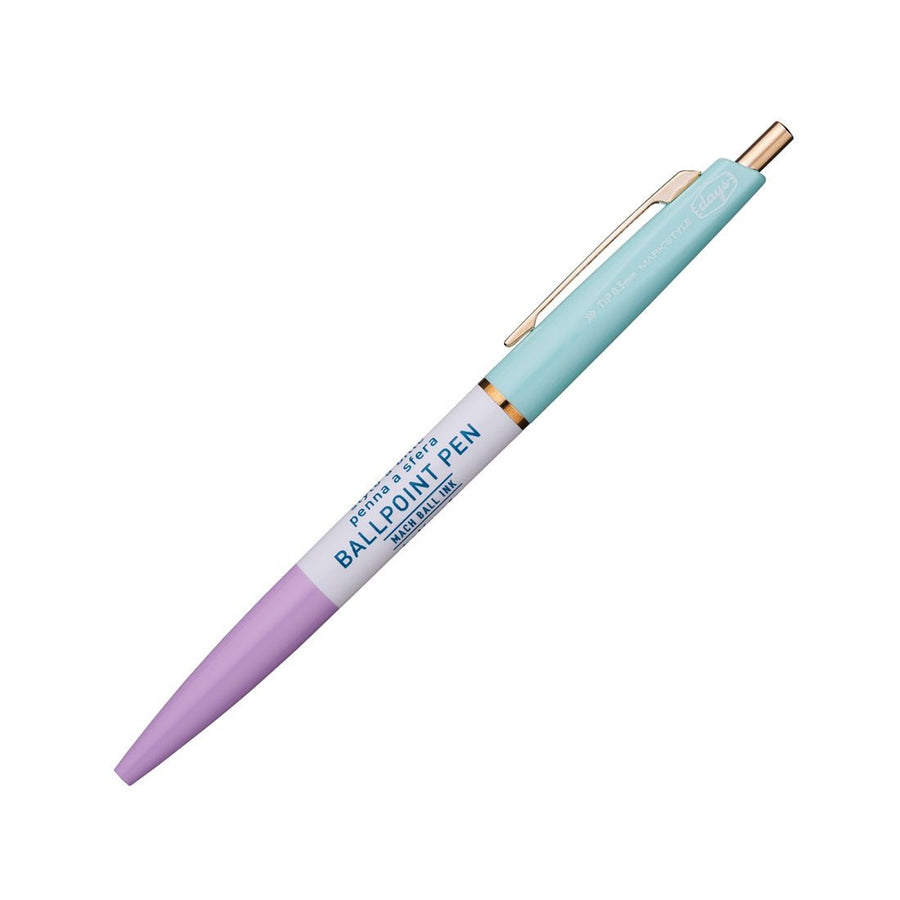 Days 3 Section Ballpoint Pens - Mark's Tokyo - Purple Mint - Mark's Inc.