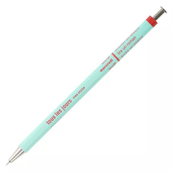 Light Mint pen with red text on a white background