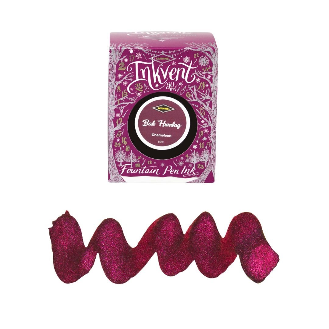 Diamine 50ml Fountain Pen Ink - Purple Inkvent Edition - Bah Humbug