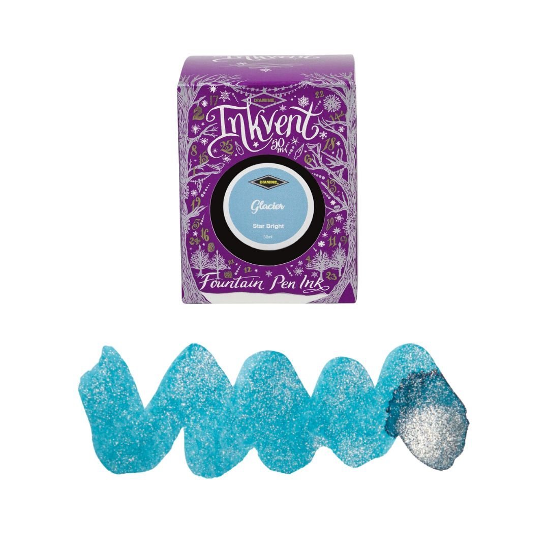 Diamine 50ml Fountain Pen Ink - Purple Inkvent Edition - Glacier