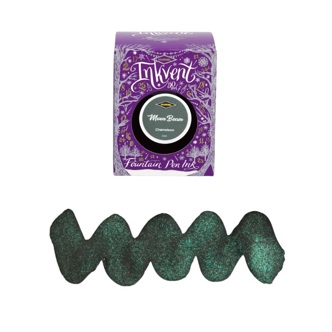 Diamine 50ml Fountain Pen Ink - Purple Inkvent Edition - Moon Beam