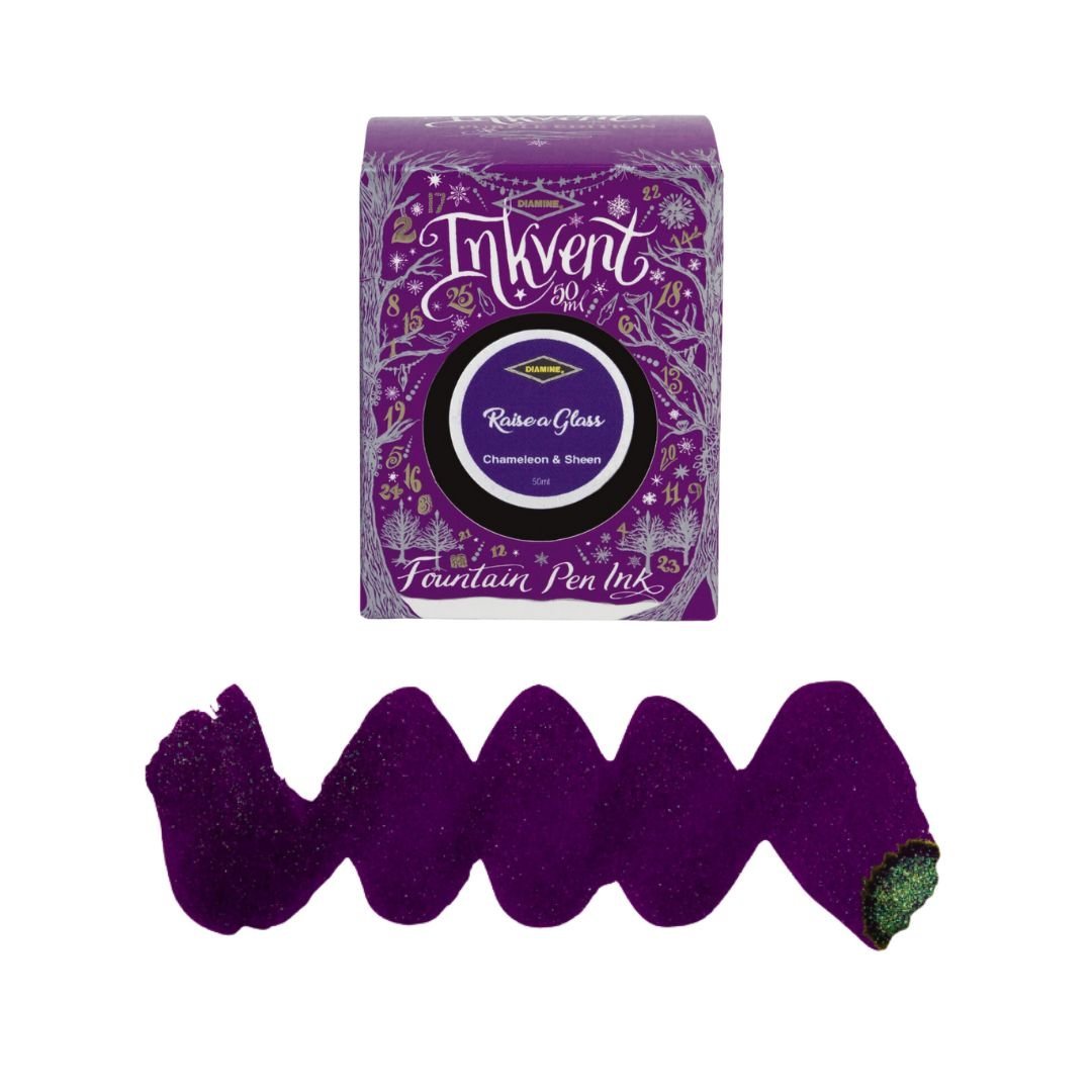 Diamine 50ml Fountain Pen Ink - Purple Inkvent Edition - Raise A Glass