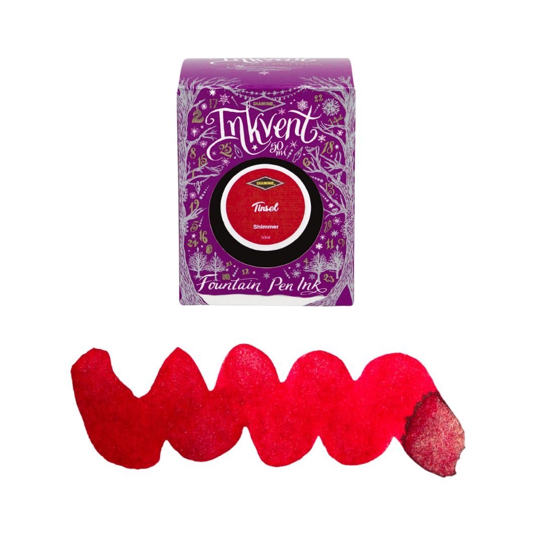 Diamine 50ml Fountain Pen Ink - Purple Inkvent Edition - Tinsel