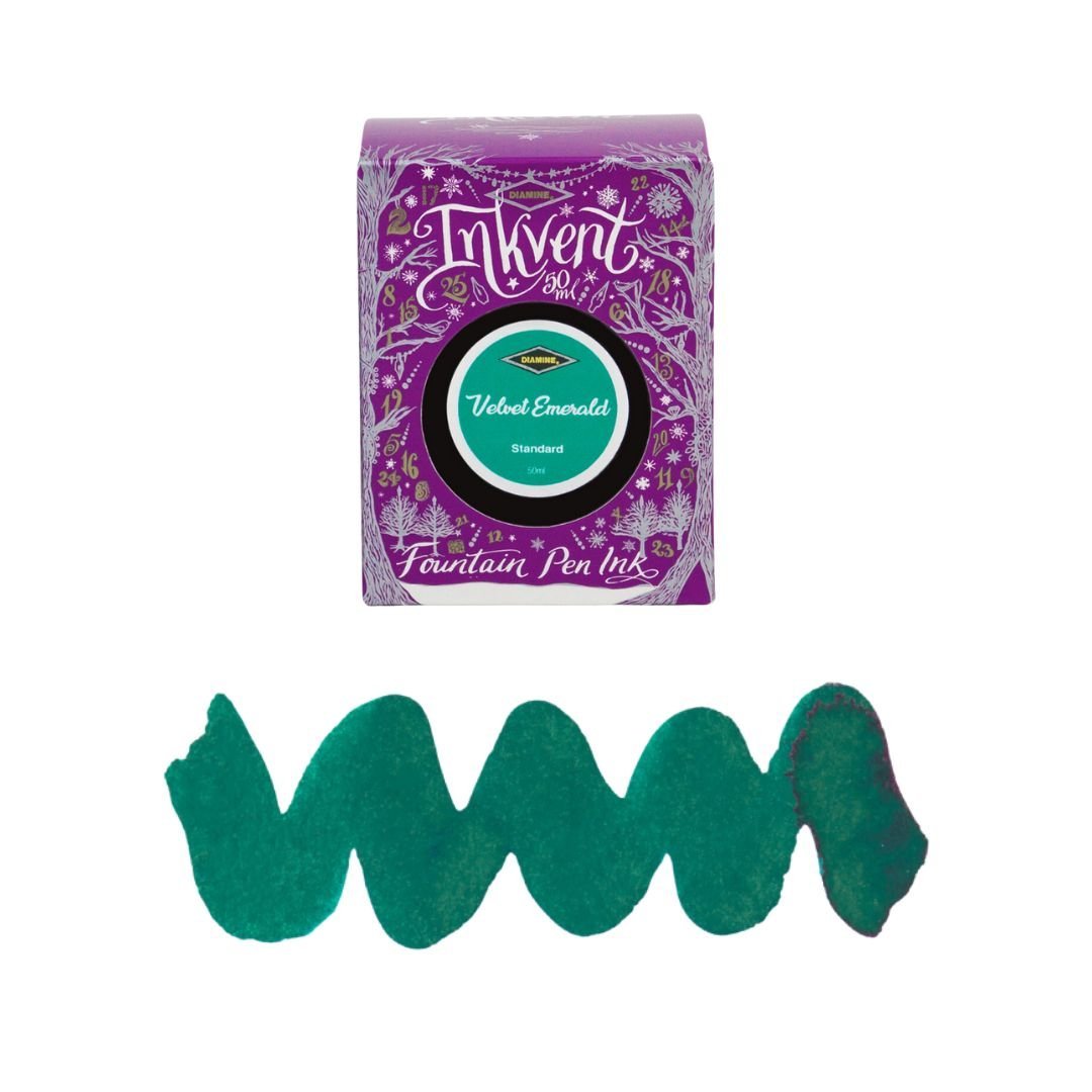 Diamine 50ml Fountain Pen Ink - Purple Inkvent Edition - Velvet Emerald