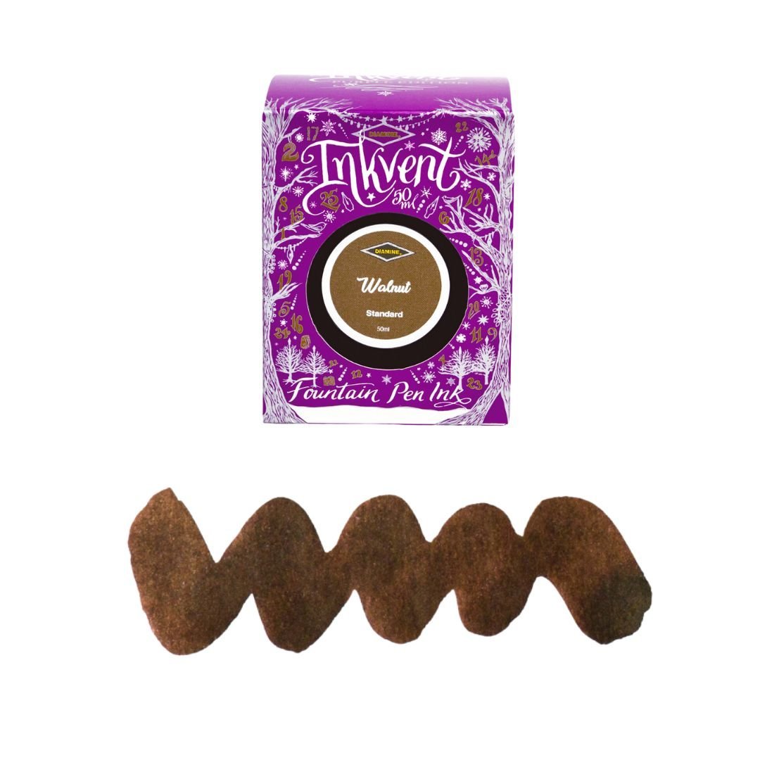Diamine 50ml Fountain Pen Ink - Purple Inkvent Edition - Walnut