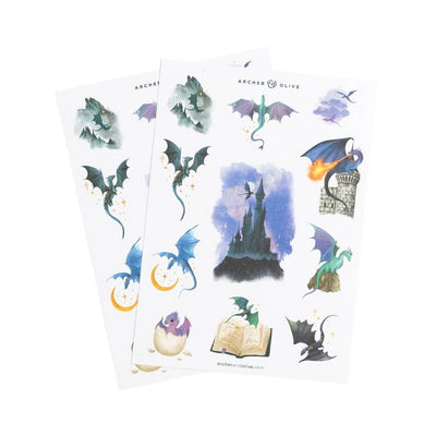 Dragon Spire Sticker Set - Archer & Olive