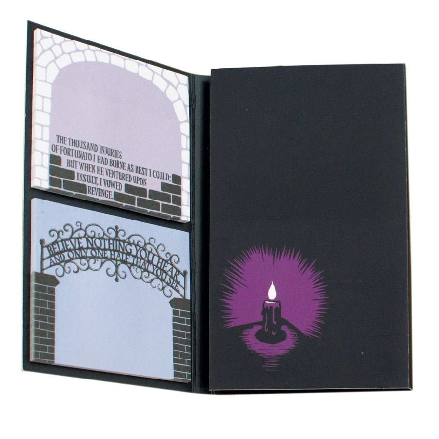Edgar Allan Poe Sticky Notes Tri-Fold - The Unemployed Philosophers Guild
