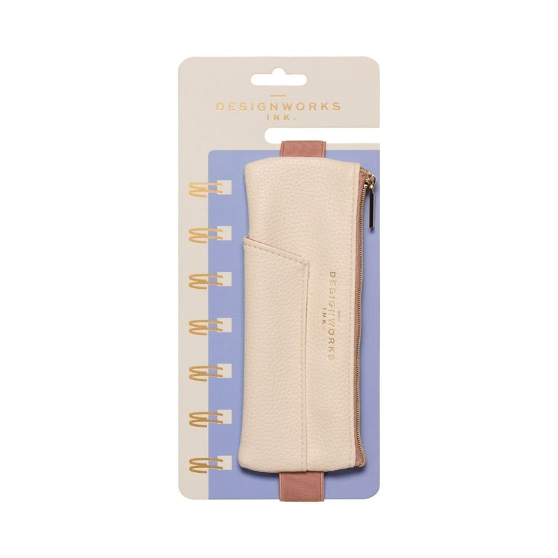 Elasticated Pen Pouch - Notebook Pencil Case-Pencil Cases-Designworks Collective-Cream