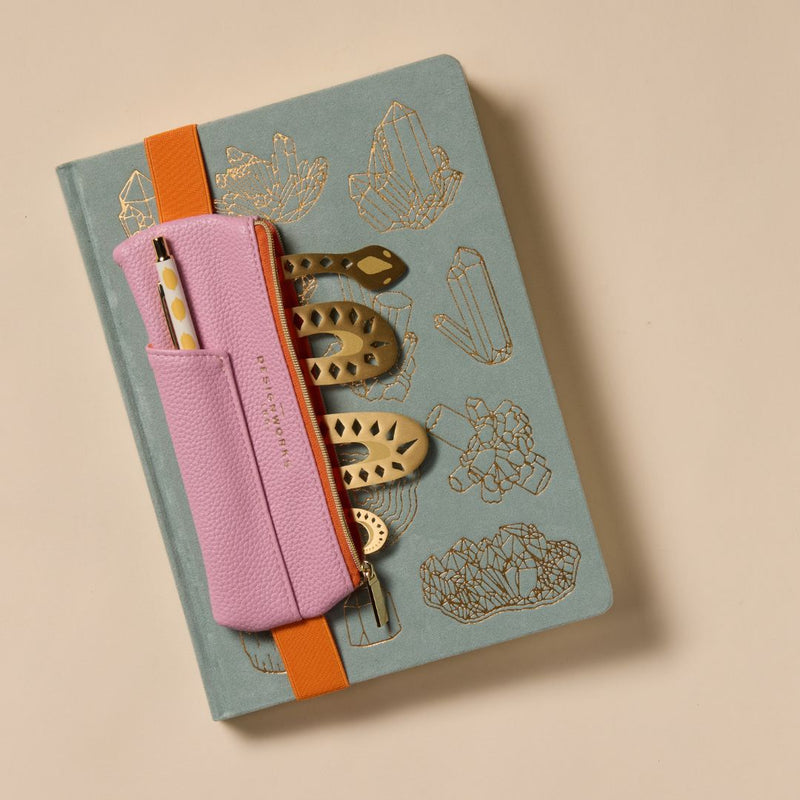 Elasticated Pen Pouch - Notebook Pencil Case-Pencil Cases-Designworks Collective-Cream