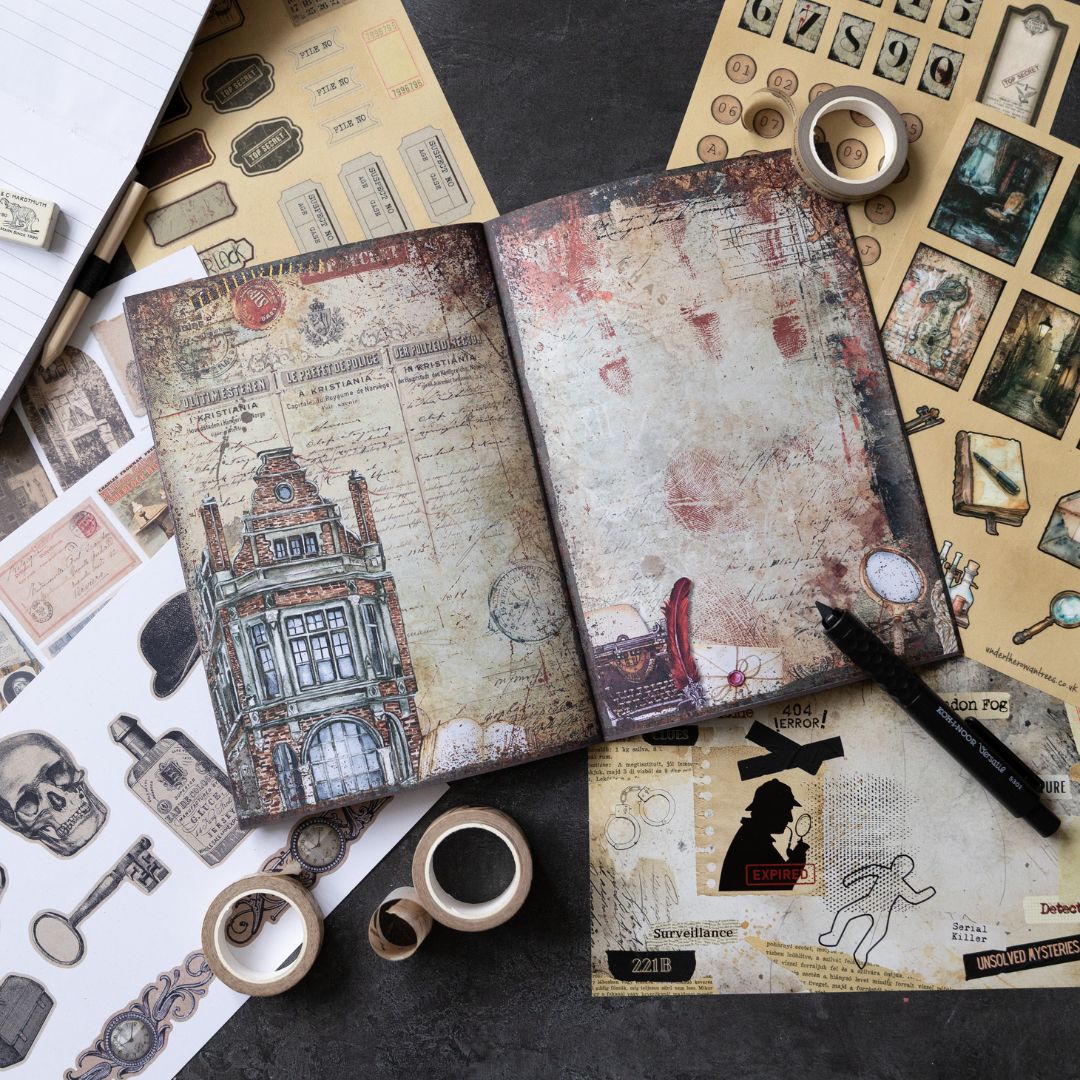 Elementary Junk Journal Scrapbook Paper Booklet