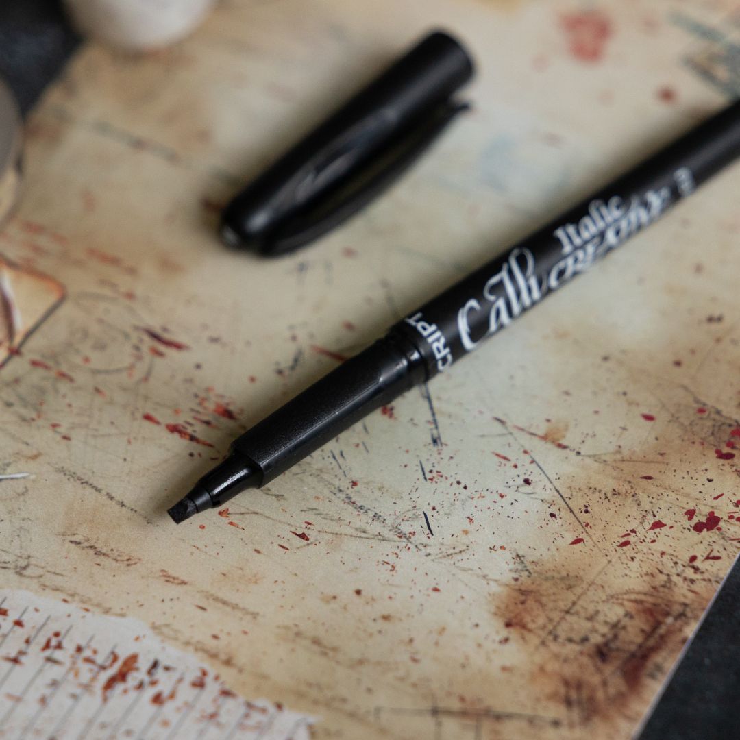 Callicreative black italic marker pen