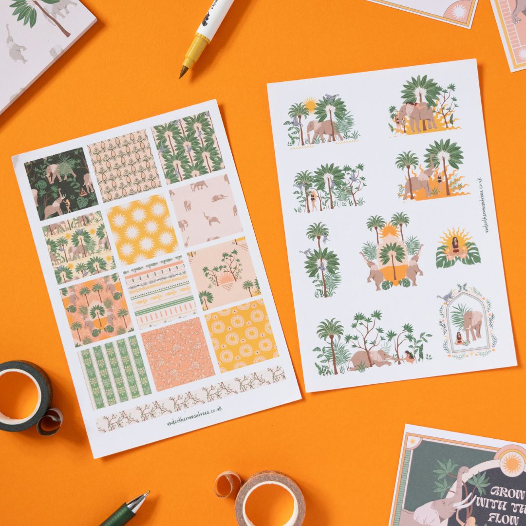 Elephants Stationery Gift Box - 
