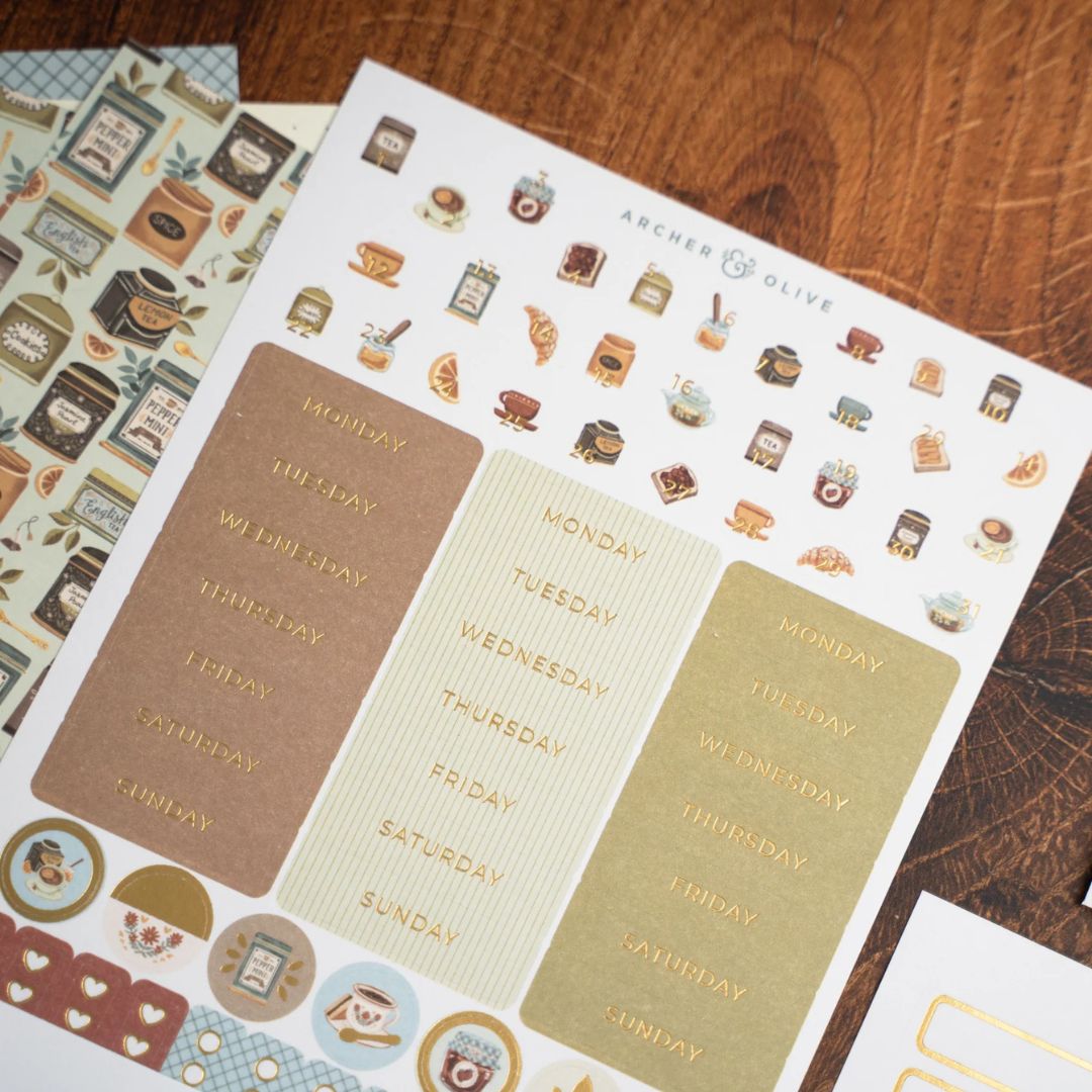 Endless Possibili - teas Monthly Planner Kit Archer & Olive - Archer & Olive