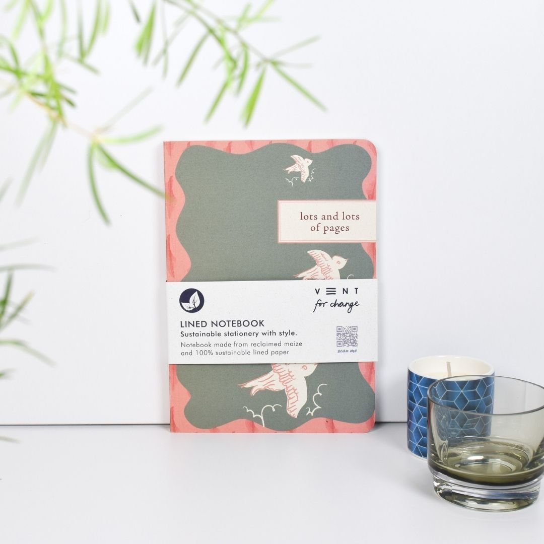 Enviro Notes A5 Lined Notebook - Maize - Vent for Change