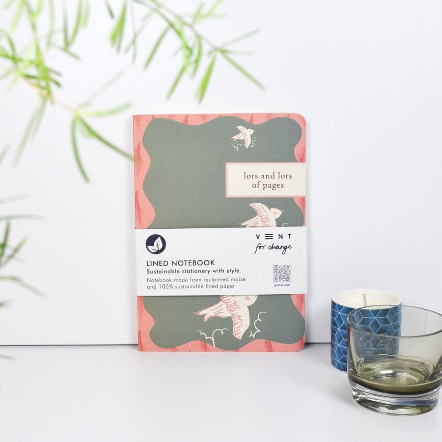 Enviro Notes A5 Lined Notebook - Maize - Vent for Change