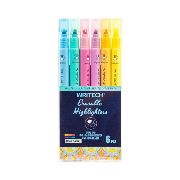 Erasable Highlighters - Writech-Neon Pack of 6