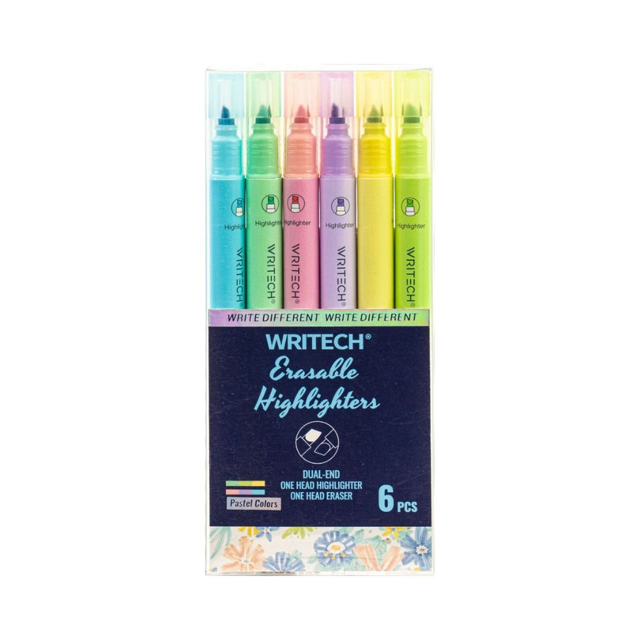 Erasable Highlighters - Writech Pastel Pack of 6