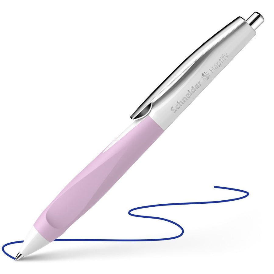 Ergonomic Writing Pen Haptify - White Lilac - Schneider