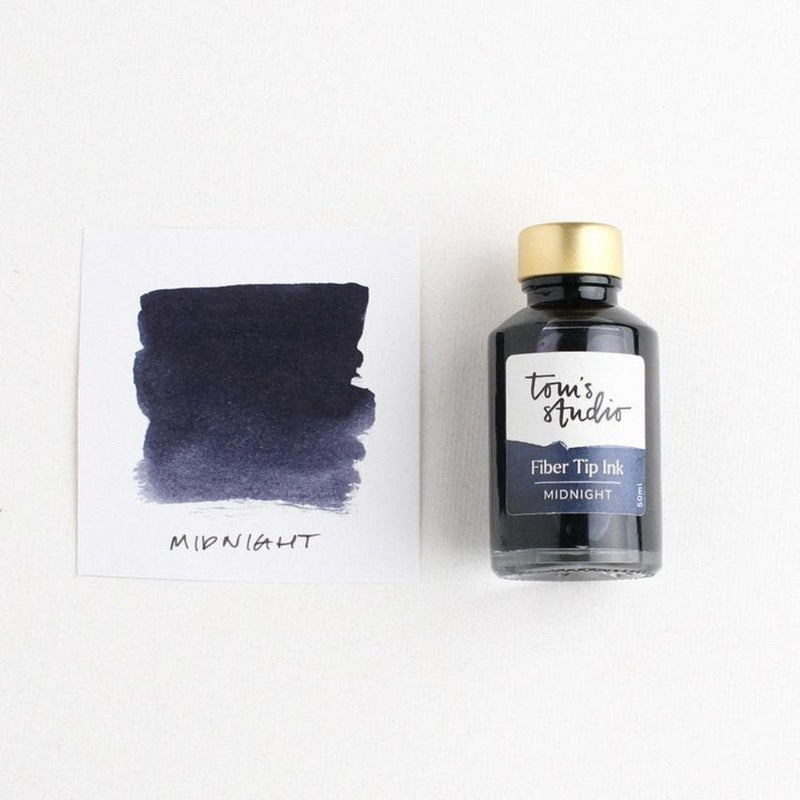 Fibre Tip Ink - Midnight - Tom's studio-Fountain Pen Inks-Tom's Studio-
