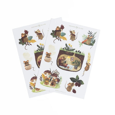 Field Mouse Sticker Set - Archer & Olive