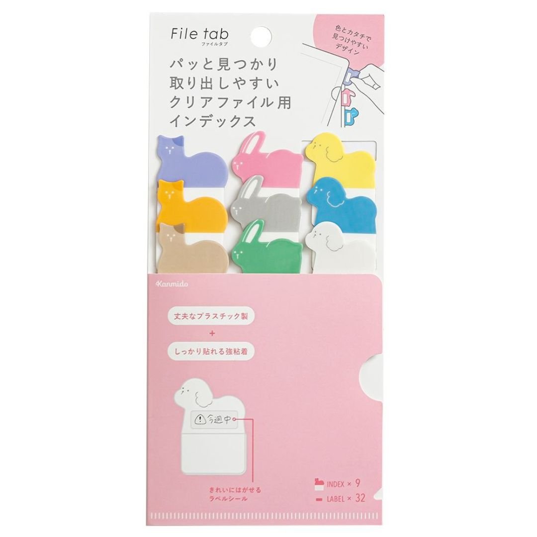 Rowan Tab File Tabs - Kanmido Japanese Stationery