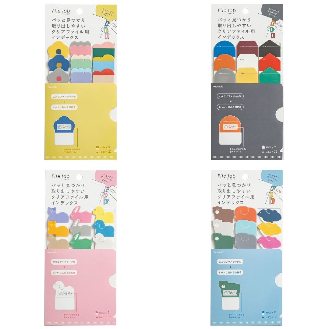 Rowan Tab File Tabs - Kanmido Japanese Stationery