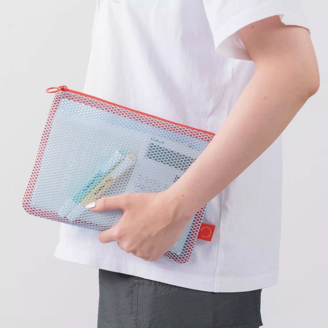 Flat A5 Mesh Pouch - Sand Beige - Mark's Inc.