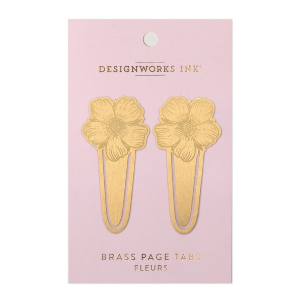 Brass Page Markers-Bookmarks-Designworks Collective-Fleurs