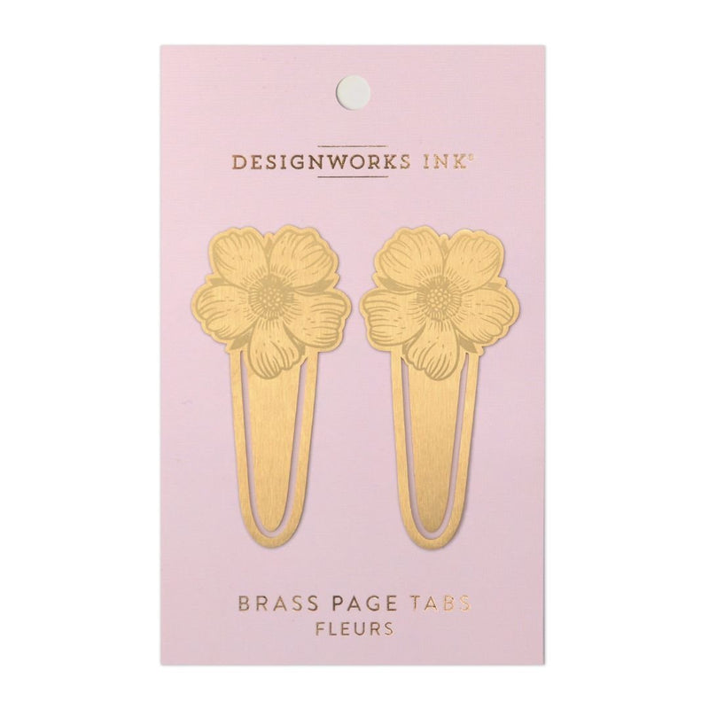 Brass Page Markers-Bookmarks-Designworks Collective-Fleurs