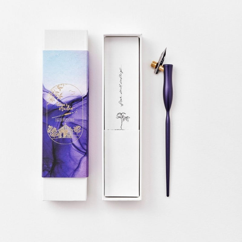 Flourish Oblique Calligraphy Dip Pen-Pens-Tom's Studio-Iris