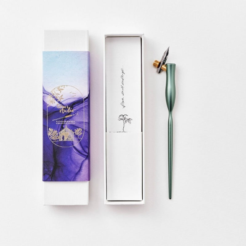 Flourish Oblique Calligraphy Dip Pen-Pens-Tom's Studio-Sage